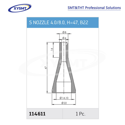 114611 S NOZZLE 4,0-8,0 H= 47 B22 para Ersa pieza de repuesto de soldadora