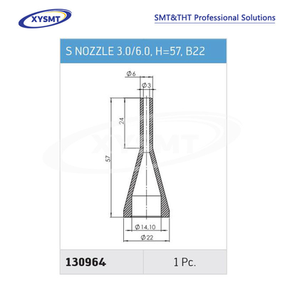 130964 S NOZZLE 3.0-6.0 H=57 B22 para Ersa pieza de repuesto de máquina de soldadura