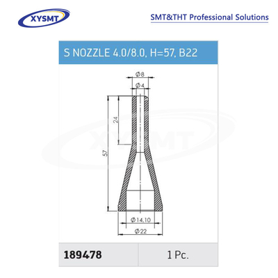 189478 S NOZZLE 4.0-8.0 H=57 B22 para la soldadora Ersa pieza de repuesto