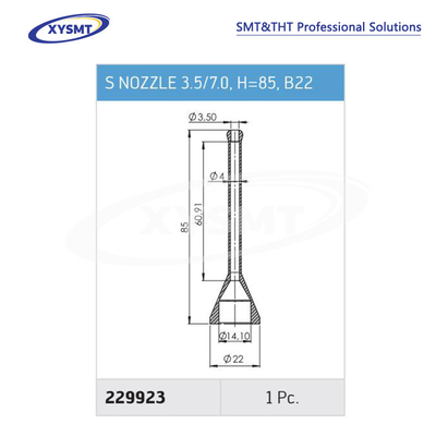 229923 S NOZZLE 3.5-7.0 H=85 B22 para pieza de repuesto de la máquina de soldadura Ersa