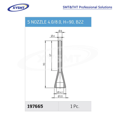 197665 S NOZZLE 4.0-8.0 H=90 B22 para pieza de repuesto de la máquina de soldadura Ersa