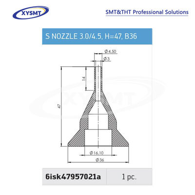 6isk47957021a S NOZZLE 3.0-4.5 H=47 B36 para pieza de repuesto de la máquina de soldadura Ersa