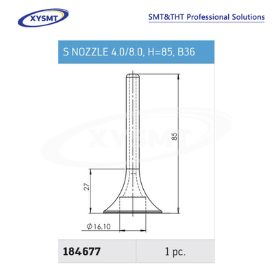 184677 S NOZZLE 4.0-8.0 H=85 B36 para pieza de repuesto de la máquina de soldadura Ersa
