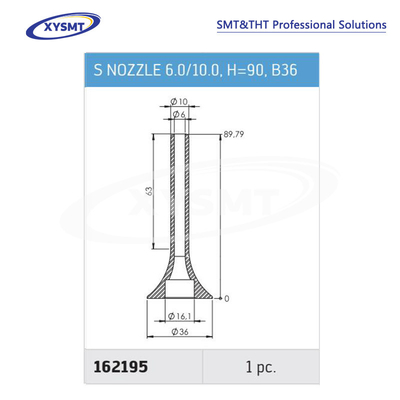 162195 S NOZZLE 6.0-10.0 H=90 B36 para la soldadora Ersa pieza de repuesto
